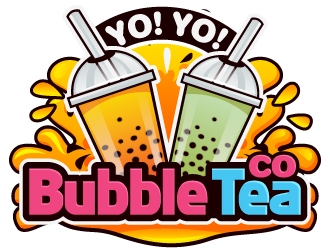 Yo! Yo! Bubble Tea logo design by LucidSketch