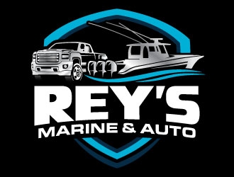 Rey’s Marine & Auto  logo design by daywalker