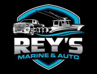 Rey’s Marine & Auto  logo design by daywalker