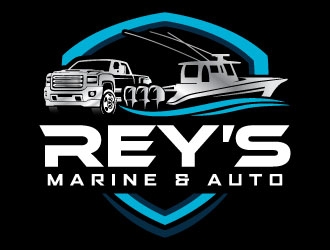 Rey’s Marine & Auto  logo design by daywalker