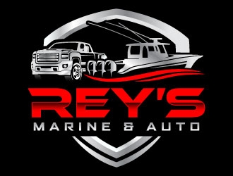 Rey’s Marine & Auto  logo design by daywalker