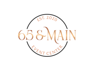 65 & Main Event Center logo design by Gravity
