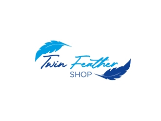 Twin Feather Shop  logo design by Aslam
