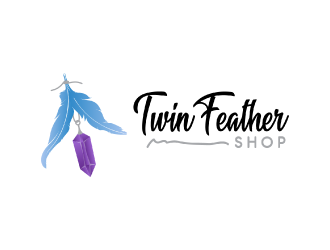 Twin Feather Shop  logo design by nona