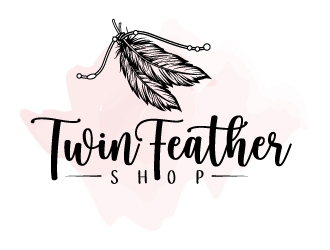 Twin Feather Shop  logo design by jaize