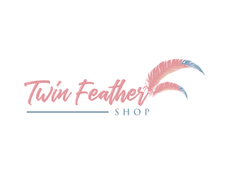 Twin Feather Shop  logo design by mutafailan