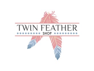 Twin Feather Shop  logo design by mutafailan
