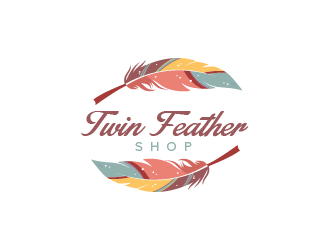 Twin Feather Shop  logo design by czars