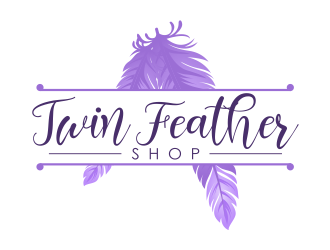 Twin Feather Shop  logo design by mutafailan