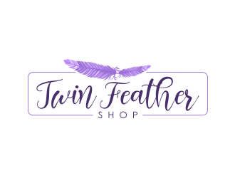 Twin Feather Shop  logo design by mutafailan