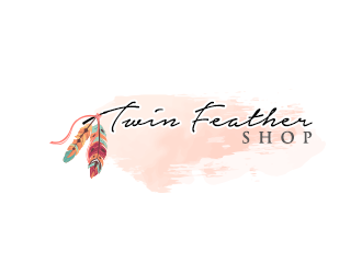 Twin Feather Shop  logo design by ProfessionalRoy