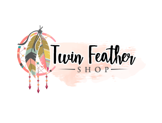 Twin Feather Shop  logo design by ProfessionalRoy