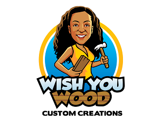 Wish You Wood Custom Creations logo design by haze