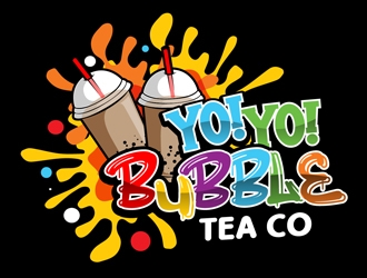 Yo! Yo! Bubble Tea logo design by DreamLogoDesign