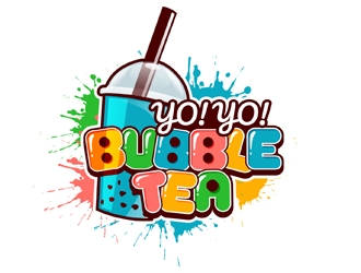 Yo! Yo! Bubble Tea logo design by DreamLogoDesign