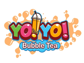 Yo! Yo! Bubble Tea logo design by DreamLogoDesign
