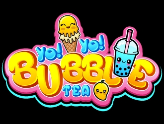 Yo! Yo! Bubble Tea logo design by uttam