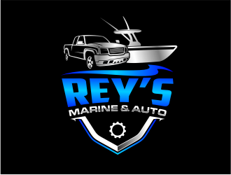 Rey’s Marine & Auto  logo design by evdesign