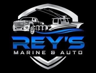 Rey’s Marine & Auto  logo design by daywalker