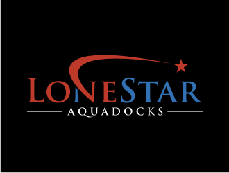 LoneStar AquaDocks logo design by puthreeone