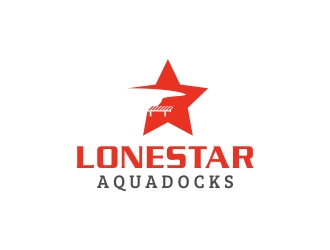 LoneStar AquaDocks logo design by naldart