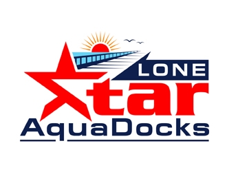 LoneStar AquaDocks logo design by MAXR