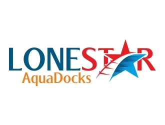 LoneStar AquaDocks logo design by ruki