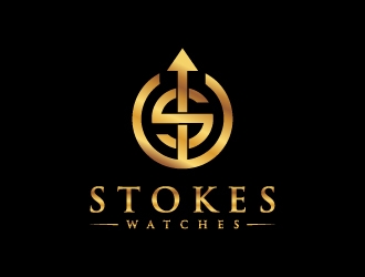 Stokes Watches logo design by BrainStorming