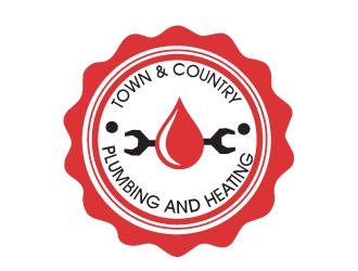 Town & Country Plumbing and Heating logo design by AamirKhan