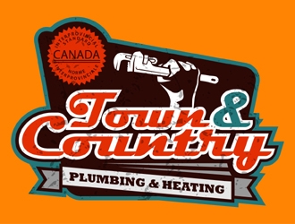 Town & Country Plumbing and Heating logo design by MAXR