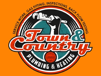Town & Country Plumbing and Heating logo design by MAXR
