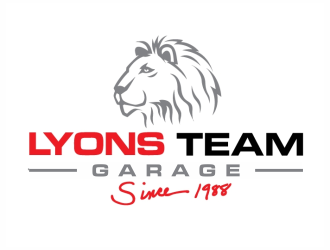 Lyons Team Garage logo design by scolessi