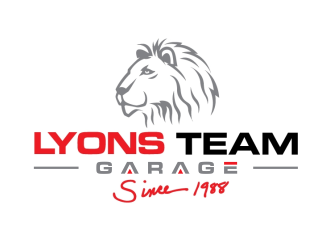 Lyons Team Garage logo design by scolessi