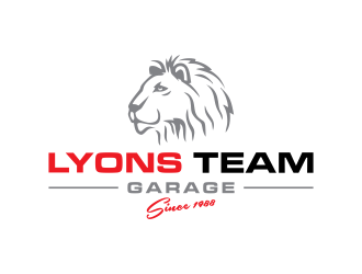 Lyons Team Garage logo design by BlessedArt