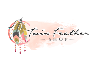 Twin Feather Shop  logo design by ProfessionalRoy