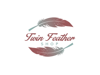 Twin Feather Shop  logo design by czars