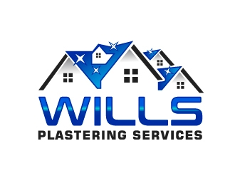 Wills Plastering Services logo design by Foxcody
