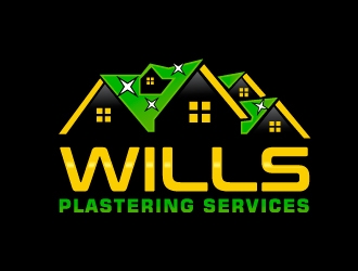 Wills Plastering Services logo design by Foxcody