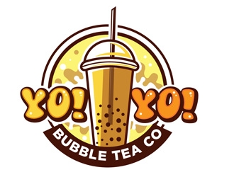 Yo! Yo! Bubble Tea logo design by gogo