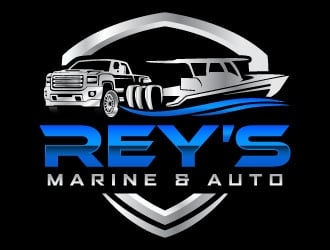 Rey’s Marine & Auto  logo design by daywalker