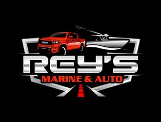 Rey’s Marine & Auto  logo design by kunejo