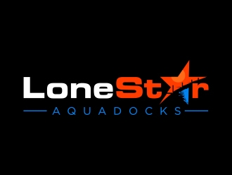 LoneStar AquaDocks logo design by Eliben