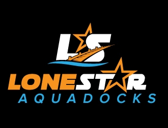 LoneStar AquaDocks logo design by jaize