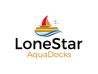 LoneStar AquaDocks logo design by AnandArts