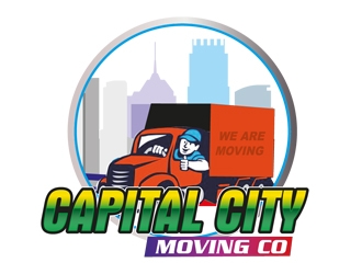 Capital City Moving Co logo design by PANTONE