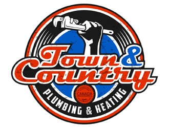 Town & Country Plumbing and Heating logo design by MAXR