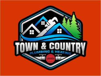 Town & Country Plumbing and Heating logo design by cintoko