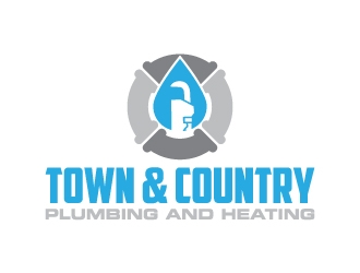 Town & Country Plumbing and Heating logo design by karjen