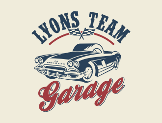 Lyons Team Garage logo design by bosbejo