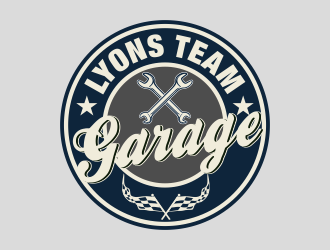 Lyons Team Garage logo design by bosbejo